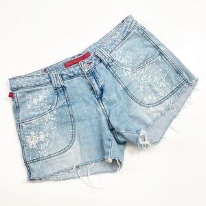 Fire Jeans heart shaped pocket denim shorts